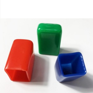 Square PVC furniture foot cover table chair non-slip foot cover dipping plastic sheath