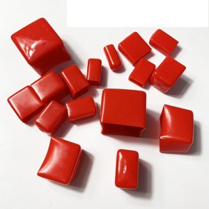 Square PVC furniture foot cover table chair non-slip foot cover dipping plastic sheath