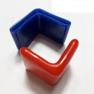 Plastic Rubber L-shaped Angle Steel Sleeve Triangle Iron Foot Cover