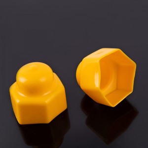 Hexagonal nut protection cap raised screw bolt