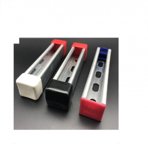 Square Vinyl Caps PVC Unistrut Channel End Cap Plastic Strut Channel Decorative End Cap