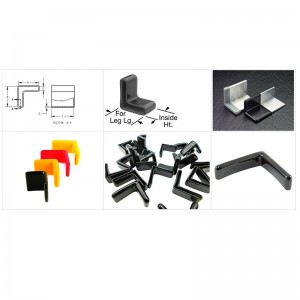 5-200mm Flexible Vinyl Angle Caps Custom PVC Angle Plastic Covers for Angle Iron PVC End Caps