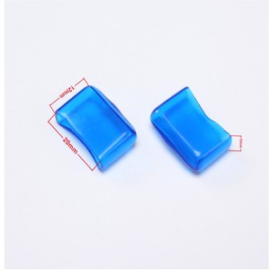 Manufacturer 5*20 105℃ Transparent Blue Insurance Soft PVC Sheath Fuse Sleeve