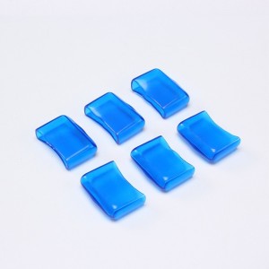 Manufacturer 5*20 105℃ Transparent Blue Insurance Soft PVC Sheath  Fuse Sleeve