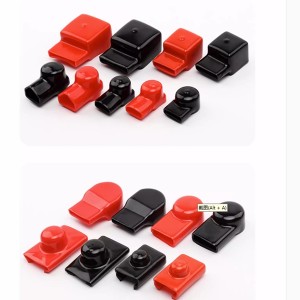 Battery electrode terminal cover connection piece protective sleeve positive and negative