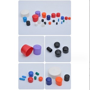 Elastic Plastic Dipped Pipe Round Plug PVC Rubber Sleeve Copper Caps