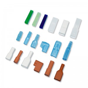 Plastic flame-retardant terminal sheath 4.8 double-wire elbow DF187 cable connector