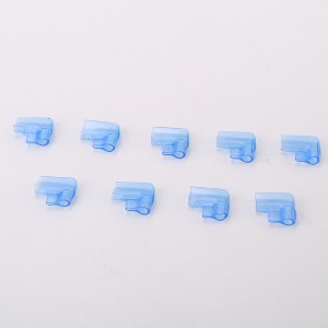 Plastic flame-retardant terminal sheath 4.8 double-wire elbow DF187 cable connector