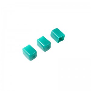 Square electronic component protective cap