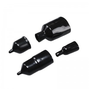 Through-hole cable rubber protective cap insulation dust-proof anti-collision steel bar end cap