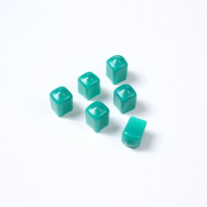 Square electronic component protective cap